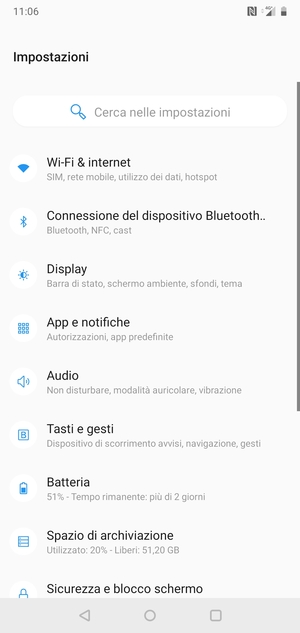 Seleziona Wi-Fi & internet