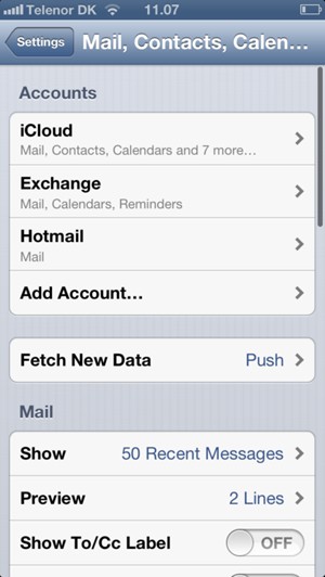 Select Add Account...