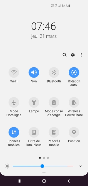 Sélectionnez Mode conso d'énergie