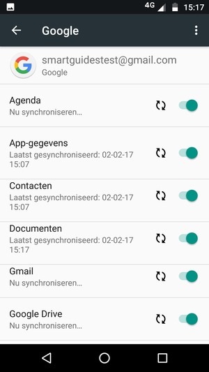 Uw contactpersonen van Google worden nu gesynchroniseerd met uw telefoon