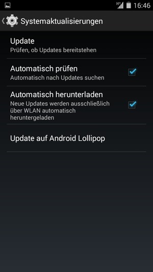 Wählen Sie Update