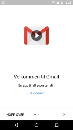 Velg HOPP OVER