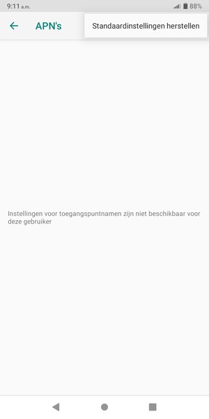 Selecteer Standaardinstellingen herstellen