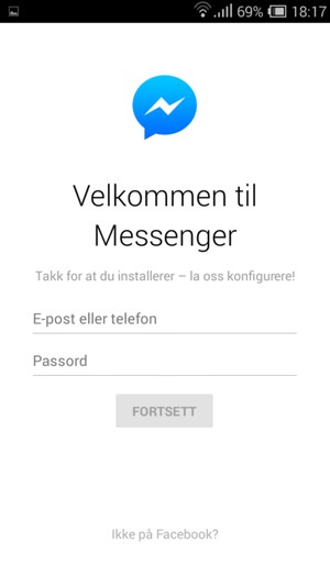 Applikasjonen er klar til bruk
