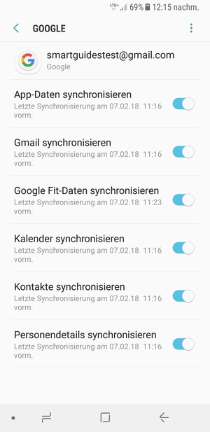 Wählen Sie die Menü-Taste
