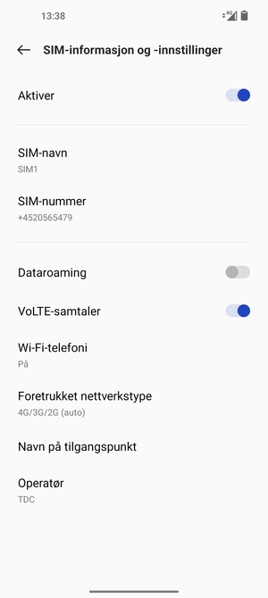 Velg Navn på tilgangspunkt