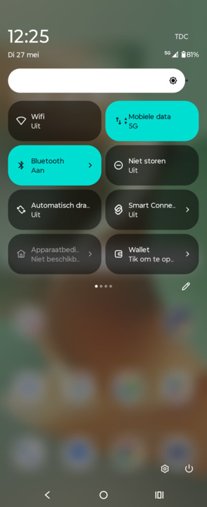 Selecteer Bluetooth