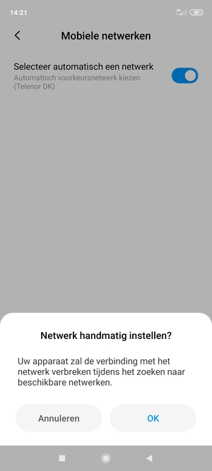Selecteer OK