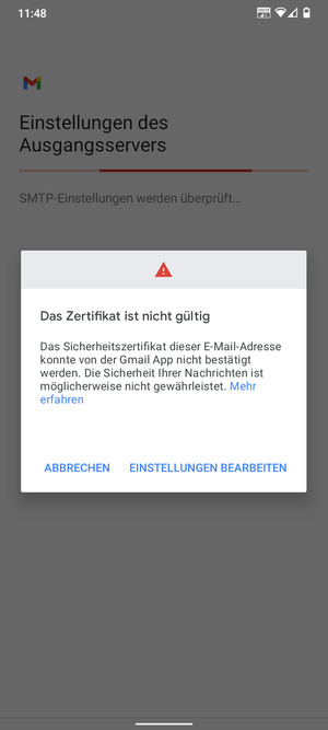 Wählen Sie EINSTELLUNGEN BEARBEITEN