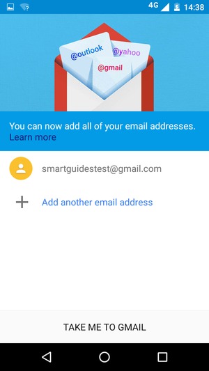 Select TAKE ME TO GMAIL