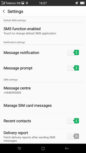 Select Message centre