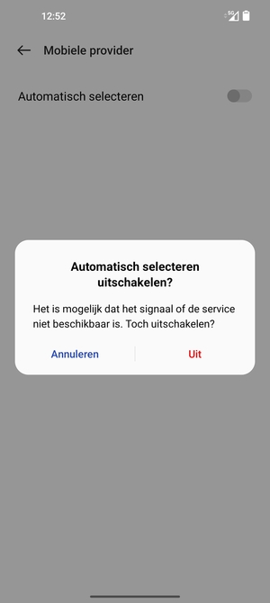 Selecteer Uit