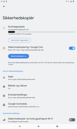 Vælg Kontolagerplads