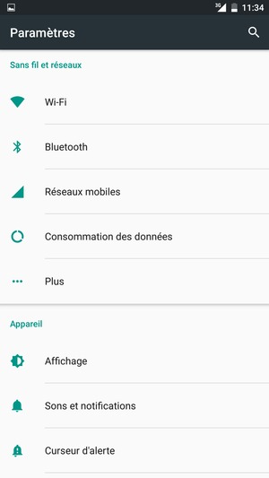 Sélectionnez Réseaux mobiles