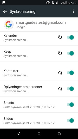 Dine kontakter fra Google vil nu blive synkroniseret til din smartphone