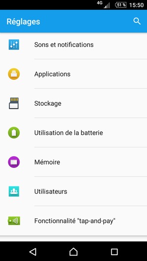 Retournez au menu Réglages, faites défiler et sélectionnez Utilisation de la batterie