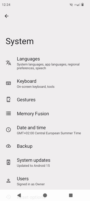 Select System updates