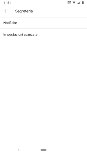 Seleziona Impostazioni avanzate