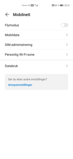 Velg Mobildata