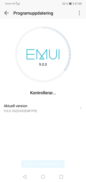 Vänta på att sökningen avslutas