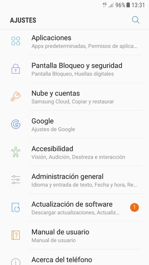 Desplácese y seleccione Pantalla Bloqueo y seguridad