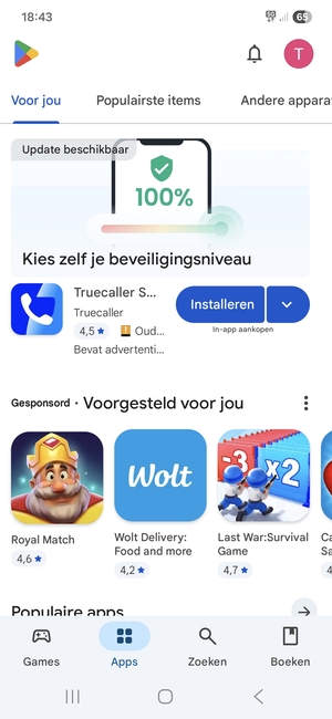 Selecteer Zoeken