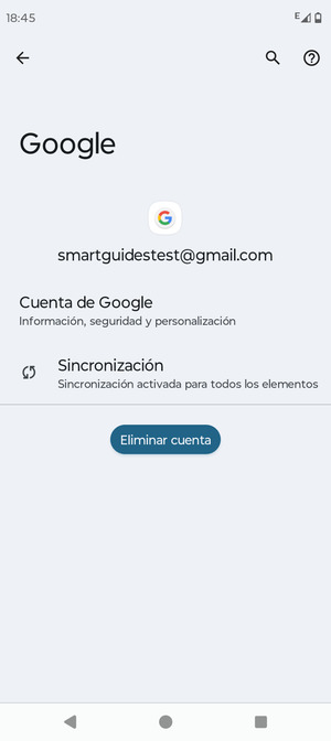 Seleccione Sincronización