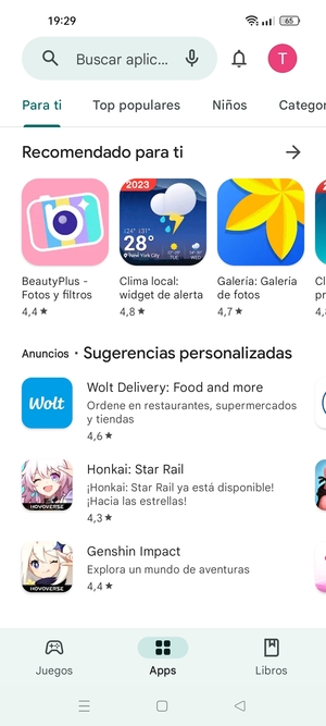 Seleccione la barra de Búsqueda