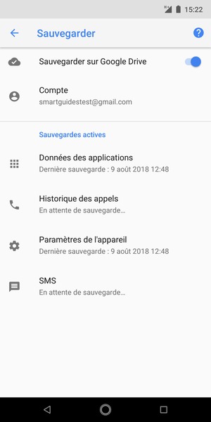 Sélectionnez Compte