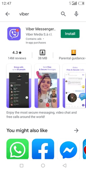Select the app