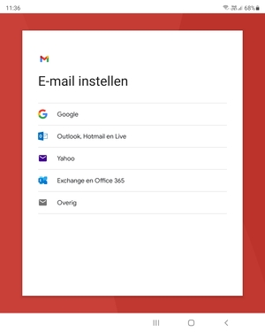 Selecteer Outlook, Hotmail en Live