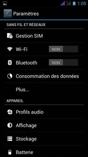 Sélectionnez Wi-Fi