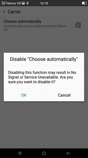Select OK