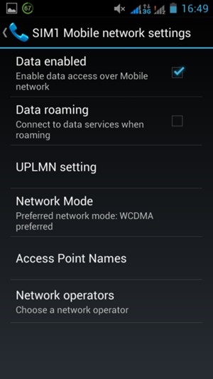 Select Access Point Names
