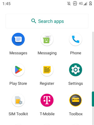 Scroll to and select Settings