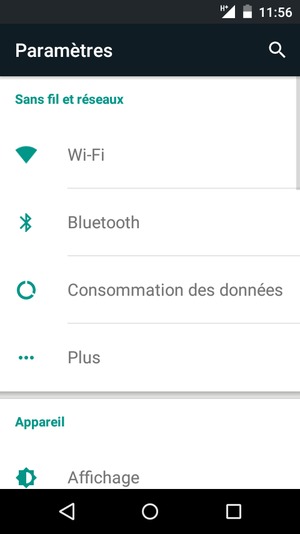 Sélectionnez Plus