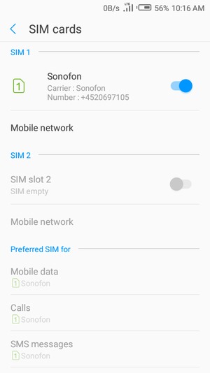 Select Mobile network