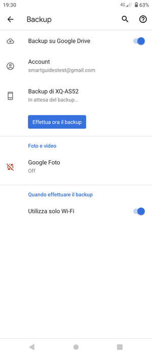 Seleziona Account