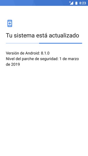 Espere a que la búsqueda termine