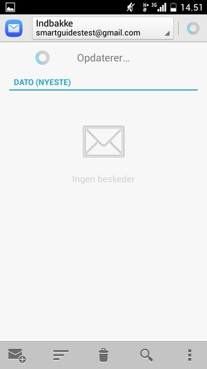 Din Gmail/Hotmail er klar til brug