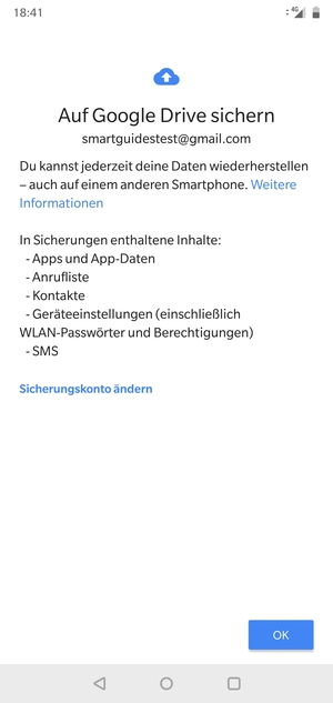 Wählen Sie OK