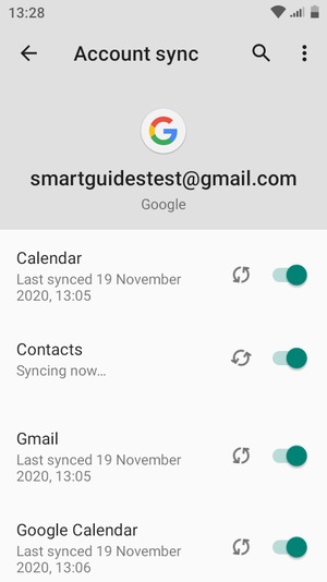 Your contacts from Google will now be synced to your BLU