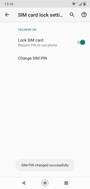 Your SIM PIN has been changed