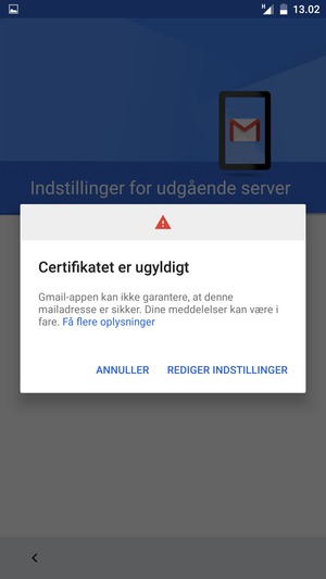 Vælg REDIGER INDSTILLINGER