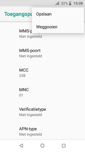 Selecteer Opslaan