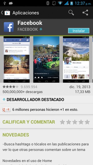 Seleccione Instalar