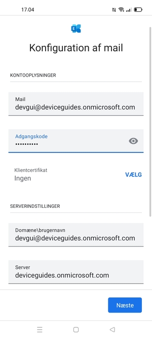 Indtast din adgangskode