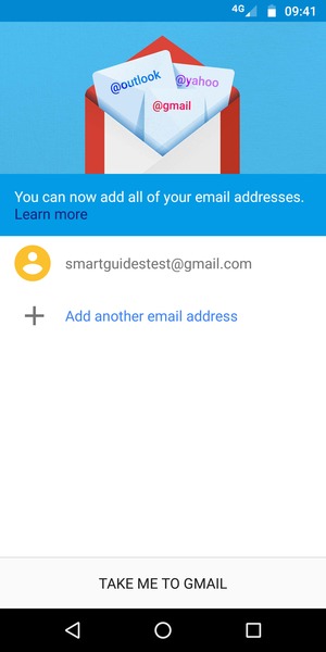 Select TAKE ME TO GMAIL