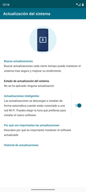 Seleccione Buscar actualizaciones