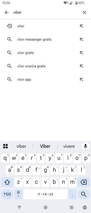 Inserisci il nome dell'app e seleziona Ricerca